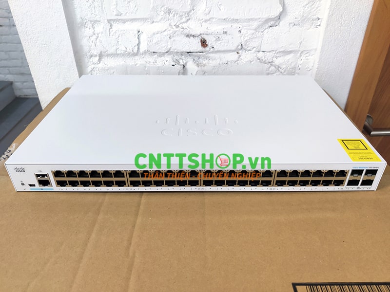 CBS250-48T-4X-EU Switch Cisco 48 10/100/1000 ports, 4 10 Gigabit SFP+ Uplink