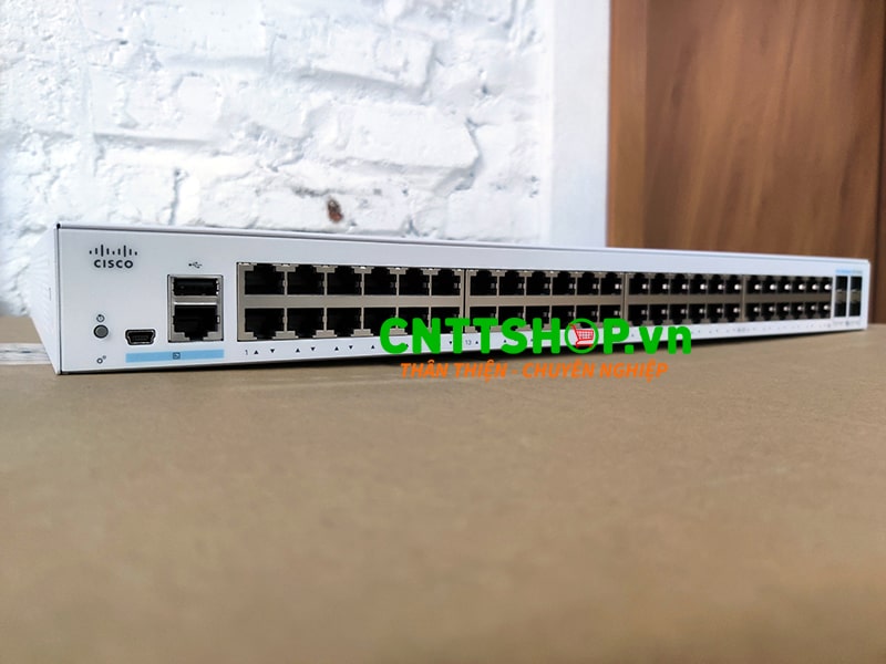 CBS250-48T-4X-EU Switch Cisco 48 10/100/1000 ports, 4 10 Gigabit SFP+ Uplink