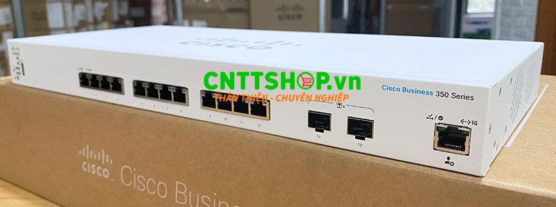 Switch Cisco CBS350-12XT-EU with 12x RJ45, 2x combo RJ45/SFP+