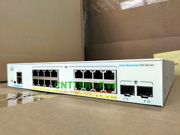CBS350-16P-E-2G-EU Cisco Business 350 Series 16x10/100/1000 PoE+ ports, external power.
