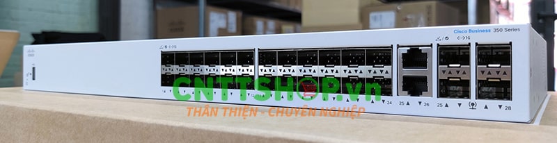 hình ảnh mặt trước của Switch Cisco CBS350-24S-4G-EU