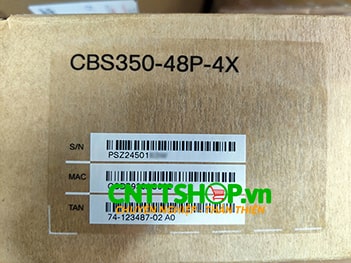 CBS350-48P-4X-EU Cisco Business 350 Series 48 ports PoE+, 4x10 Gigabit SFP+