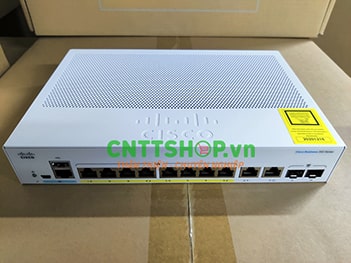 CBS350-8FP-E-2G-EU Cisco Business 350 Series 8 gigabit PoE+ ports, external power.
