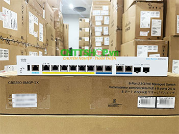CBS350-8MGP-2X-EU Switch Cisco 6 Port 1G PoE+, 2x 2.5G PoE+ 124W