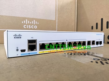 CBS350-8P-E-2G-EU Cisco Business 350 Series 8 gigabit PoE+ ports, external power.