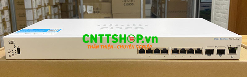 Switch Cisco CBS350-8XT-EU 8x 10 GbE Rj45, 2x 10 Gigabit SFP+ combo 2 x 10G copper port