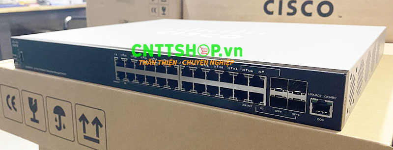 Cisco SX350X-24  Stackable Managed Switch.