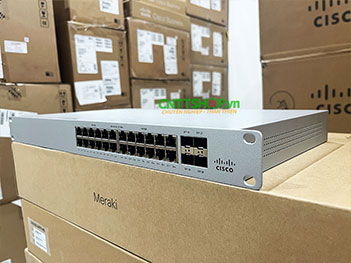 MS120-24P-HW Cisco Meraki MS120 with 24 Ports PoE+ 370W, 4 GE SFP Uplink