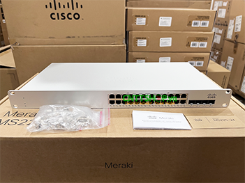 MS225-24-HW Cisco Meraki MS225 Stackable Layer-2 24 Ports GE, 4 SFP+ Uplink