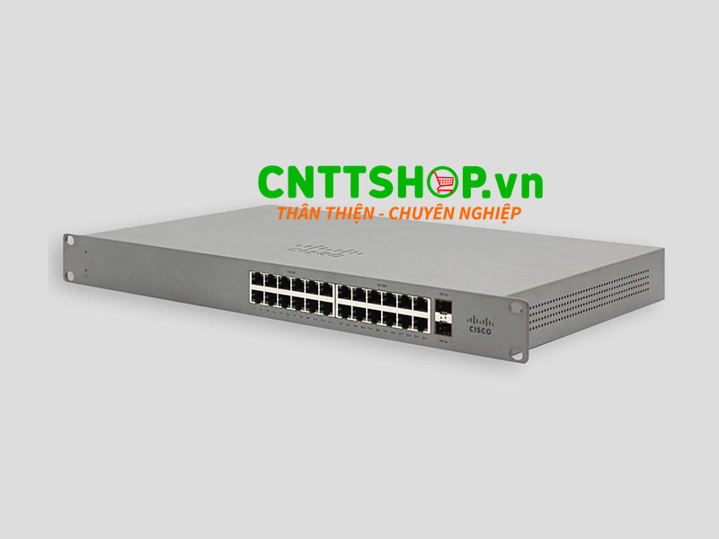 Meraki GS110-24P-HW 24x RJ45 POE, 2x 1G SFP uplink Network Switch