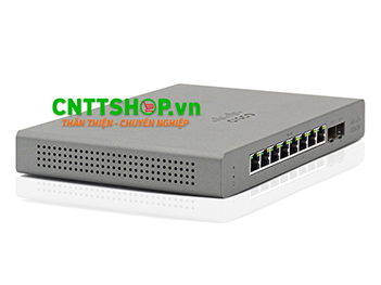 Meraki GS110-8P-HW 8 x RJ45 PoE auto-MDIX crossover, 2 x 1G SFP uplink Network