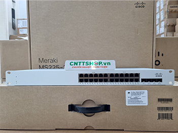 MS225-24P-HW Cisco Meraki MS225 Stackable 24 Ports 370W PoE+ with 4 SFP+
