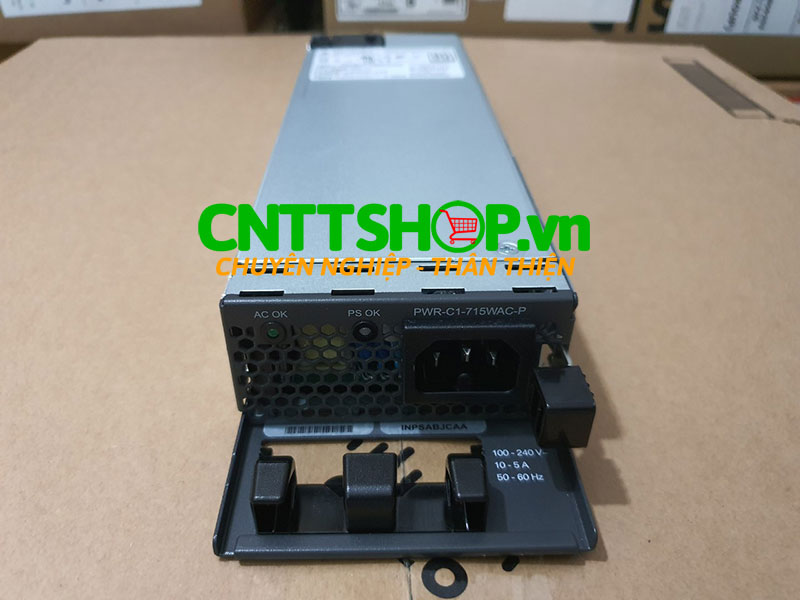 Cisco PWR-C1-715WAC-P 715W AC Catalyst 3650 3850 9300 Series Spare Platinum-rated Power Supply