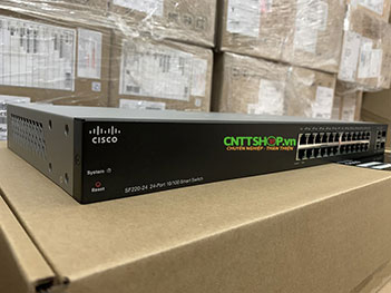 Switch Cisco SF220-24-K9 24 10/100 Ports 2 x1G RJ45/SFP Uplink