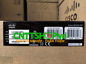 Switch Cisco SF220-24P-K9-EU 24 Ports PoE 180W 2x1GE RJ45/SFP Uplink