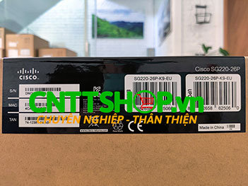 Switch Cisco SG220-26P-K9 24 Ports PoE 180W 2x1GE Uplink