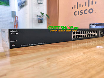 Switch Cisco SG220-26P-K9 24 Ports PoE 180W 2x1GE Uplink