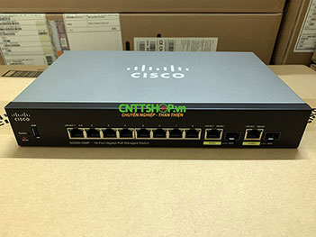 Switch Cisco SG350-10MP 8 Ports PoE 128W, 2GE Uplink