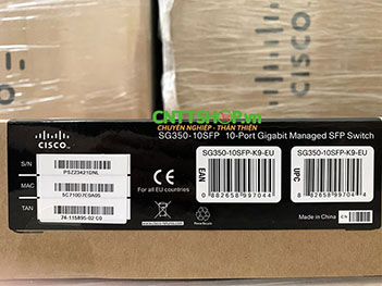 Switch Cisco SG350-10SFP 8 SFP Gigabit slots, 2GE Uplink