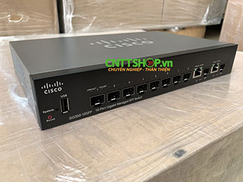 Switch Cisco SG350-10SFP 8 SFP Gigabit slots, 2GE Uplink