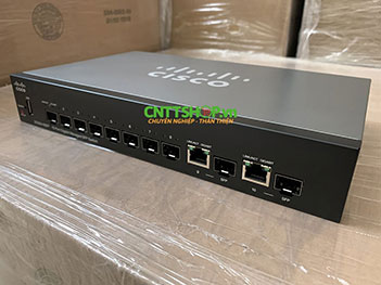 Switch Cisco SG350-10SFP 8 SFP Gigabit slots, 2GE Uplink