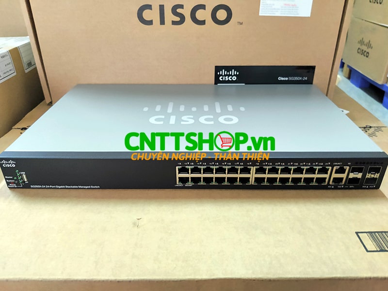 Cisco Switch adinistrado apilable SG350X-48 de Cisco con 48 puertos Cisco Switch adinistrado apilable SG350X-48 de Cisco con 48 puertos