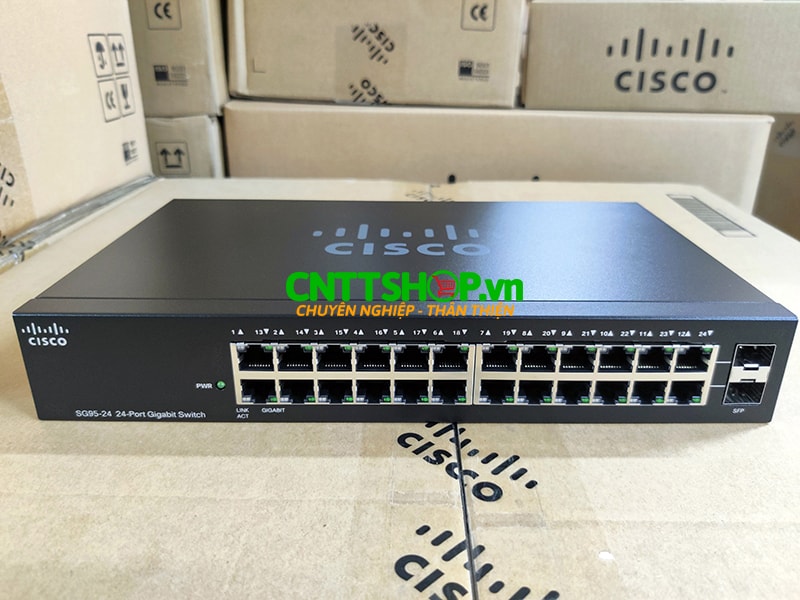 Switch Cisco SG95-24 24 Ports 10/100/1000 Mbps 2 combo mini-GBIC