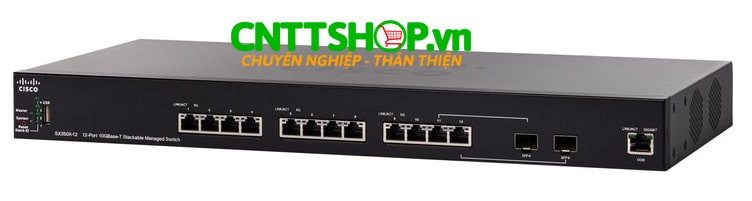 Cisco SX350X-12  Stackable Managed Switch.