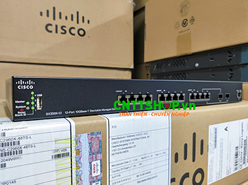 SX350X-12-K9-EU Cisco 10GBase-T Stackable Managed Switch.