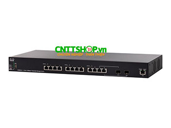 SX350X-12 Cisco 10GBase-T Stackable Managed Switch.