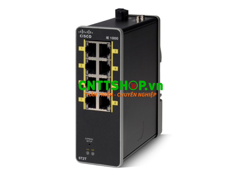 IE-1000-6T2T-LM Switch Cisco Industrial, 6x FE Port, 2x FE Uplink Port