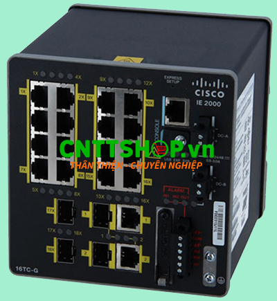 IE-2000-16TC-B Switch Cisco Industrial 16 FE, 2 FE SFP/T, 2 FE uplinks, Lan Base