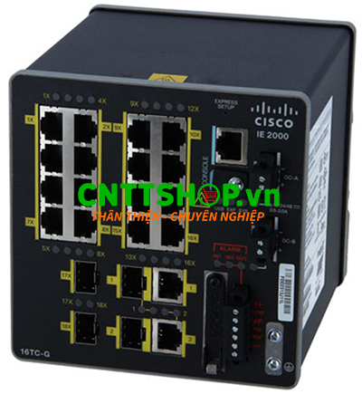 IE-2000-16TC-G-E Switch Cisco Industrial 16 FE, 2 GE SFP/T, 2 FE SFP, Lan Base