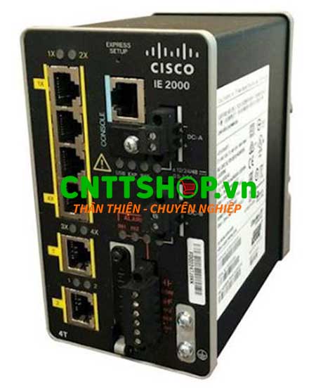IE-2000-4T-B Switch công nghiệp Cisco Industrial 6x FE RJ-45 ports, Lan Base