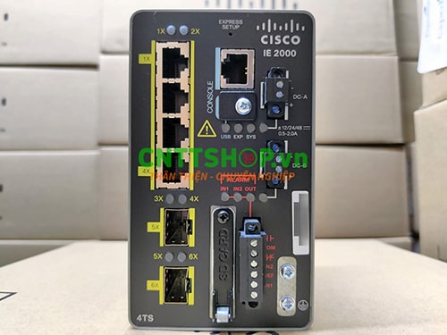 IE-2000-4TS-B Switch công nghiệp Cisco: 4x FE RJ-45, 2x FE SFP, Lan Base