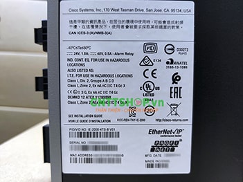 IE-2000-4TS-B Switch công nghiệp Cisco: 4x FE RJ-45, 2x FE SFP, Lan Base