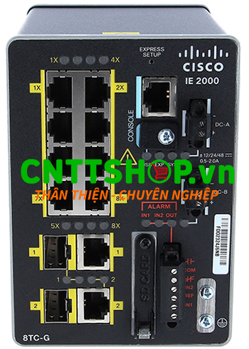 IE-2000-8TC-G-E Switch Cisco Industrial 8 FE, 2 1GE Combo, Lan Base