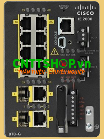 IE-2000-8TC-G-L Switch Cisco Industrial 8 FE ports, 2 GE Combo, Lan Lite