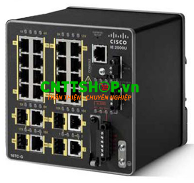 IE-2000U-16TC-G-X Switch Cisco Industrial 16 FE, 2 GE + 2 FE Combo, LAN Base