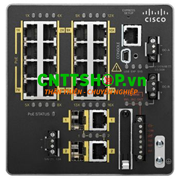 IE-2000U-16TC-GP Switch Cisco Industrial 16 FE, 2 GE/SFP Combo, LAN Base