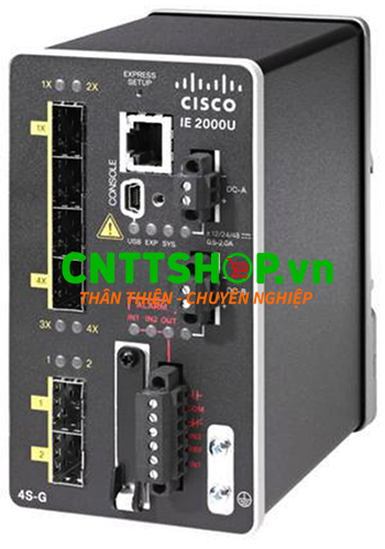 IE-2000U-4S-G Switch Cisco Industrial 4 FE SFP, 2 GE SFP Uplink, LAN Base
