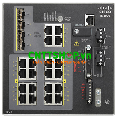 IE-4000-16GT4G-E Switch Cisco Industrial 16 GE, 4 GE Combo Uplink Ports