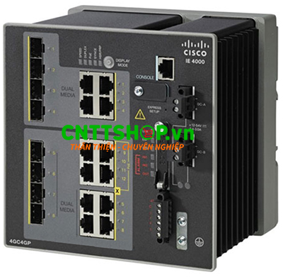 IE-4000-4GC4GP4G-E Switch Cisco Industrial 4 GE Combo, 4 GE PoE+