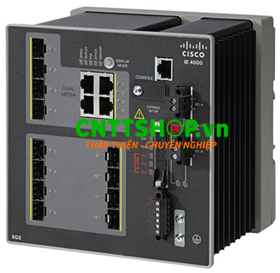 IE-4000-8GS4G-E Switch Cisco Industrial 8 GE SFP, 4 GE Combo Uplink