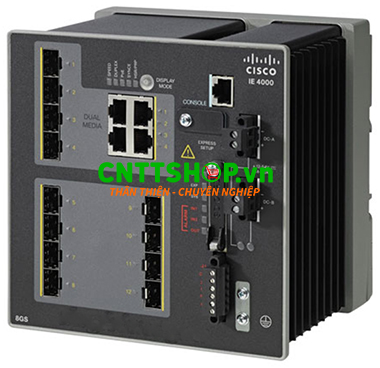 IE-4000-8S4G-E Switch Cisco Industrial 8 FE SFP, 4 GE Combo Uplink