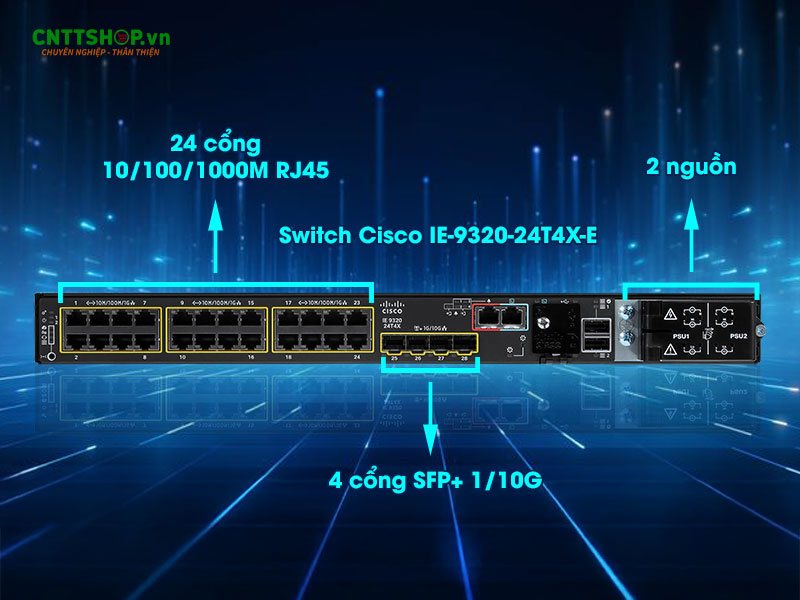 Switch công nghiệp Cisco Catalyst IE-9320-24T4X-E