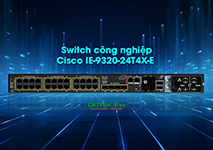Switch Cisco IE-9320-24T4X-E 24 cổng GE Cu, 4 cổng 10G SFP+, Network Essentials