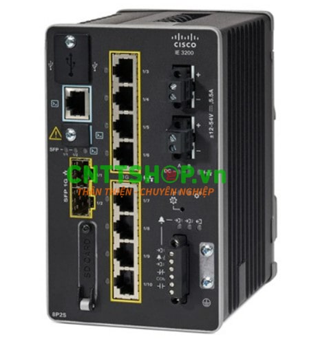 Switch Industrial Cisco IE-3200-8P2S-E.