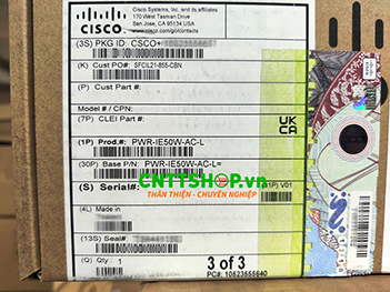 PWR-IE50W-AC-L= Cisco Industrial Din-Rail Power Module 50W, input AC or DC