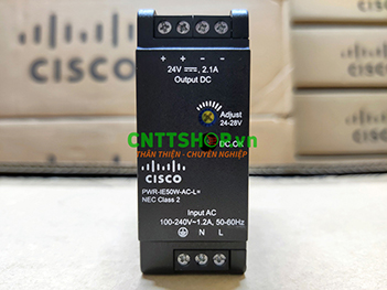 PWR-IE50W-AC-L= Cisco Industrial Din-Rail Power Module 50W, input AC or DC